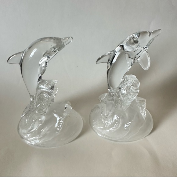 Cristal d’ Arques Set of Dolphins (2pc) made in France - Picture 7 of 9